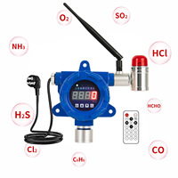 Detector de Gas Sulfuro de Hidrógeno Inalámbrico Fijo de Alta Calidad con Certificación ATEX HIREP GT-H10, Alarma Sonora y Luminosa, Precisión Estándar