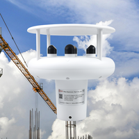 RK120-03 Faible Coût 0-360 °   Capteur de vent ultrasonique anémomètre, résolution 0,01 m/s, pression atmosphérique 300-1100 hPa, direction du vent