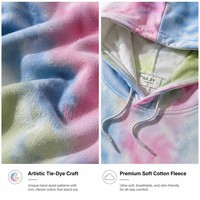 Fabricante de Sudaderas y Hoodies de Punto Teñidos para Hombre/Mujer, Antiencogimiento, Antiarrugas, Logotipo Personalizado