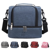 Sac isotherme à bandoulière moderne et minimaliste à double compartiment grande capacité pour les trajets quotidiens et les activités de plein air