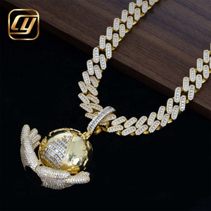 จี้เพชร CHOYUE สำหรับผู้ชาย จี้เพชรแล็บแบบ Iced Out เครื่องประดับฮิปฮอป เงินแท้ 925 เพชรแล็บเพาะเลี้ยง จี้ฮิปฮอป - Product Image 5