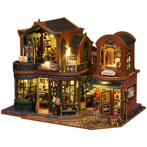 DIY Cottage <span class=keywords><strong>en</strong></span> <span class=keywords><strong>Bois</strong></span> Twilight Bookstore : Modèle de Maison Jouet à Assembler Soi-même, Serre-livres, <span class=keywords><strong>Puzzle</strong></span> <span class=keywords><strong>3D</strong></span> <span class=keywords><strong>en</strong></span> <span class=keywords><strong>Bois</strong></span> - Product Image 6