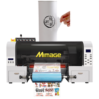 Petite machine d'impression UV tout-en-un pelliculage de film en feuille d'or 2 en 1 imprimante UV DTF d'autocollants en or A4 A3