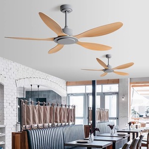 Thương mại Retro Acrylic ABS quạt trần nhà hàng sử dụng yên tĩnh hoạt động ánh sáng miễn phí thiết kế tường/điều khiển từ xa Bắc Âu 42-56 - Product Image 3