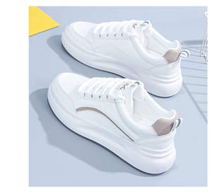 Petites chaussures plates décontractées à semelle épaisse pour étudiantes, modèle blanc 2026, nouvelle collection printemps, faciles à assortir - Product Image 2