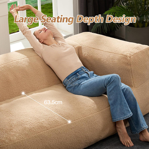 Fauteuil pouf moderne et confortable pour salon, chambre à coucher, détente et relaxation - Product Image 1