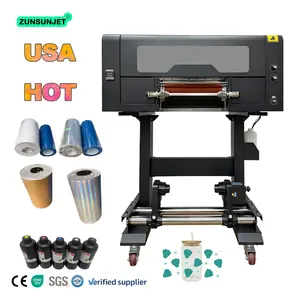 Machine d'impression d'imprimante ZUNSUNJET A3 Uv Dtf avec plastifieuse pour autocollant de Film Ab