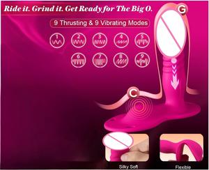 LOVE.Strap on Wearable Dildo Sex Machine Women Sex Toys App Control thrusting wearable Sit on the <b>vibrator</b> - Product Image 4