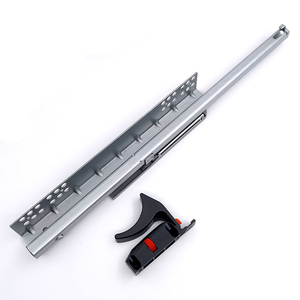 Fabriek Groothandel <span class=keywords><strong>2</strong></span>-voudige V6 Onderbouw Volledige Verlenging Telescopisch Kanaal Lade Geleiders V2 Zachte Sluiting Verborgen Lade Glijbaan - Product Image 3