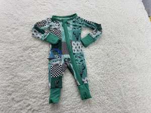 ミステリーボックス 竹製スリーパー 各種プリント 竹製ベビーパジャマ 女の子用 カスタム ジッパー付き - Product Image 2