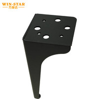 WINSTAR Stärkere Möbelfüße TV-Schrank-Beine Schwarz Moderne Sofa- und Bettbeine für Zuhause, Apartment, Büro, Hotel