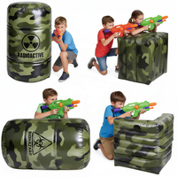 Structure gonflable de combat camouflage, barrière d'obstacles, bunker combiné, château personnalisé pour jeu CS, en PVC durable, installation facile, garantie 1 an
