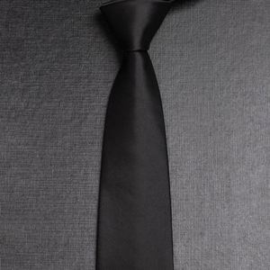 Italian Luxury Men's Custom Logo Neckties Handmade Business Black Silk <b>Ties</b> Wholesale for Men - Product Image 4