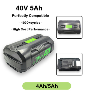 Литий-ионный аккумулятор 40В 4Ач, запасной аккумулятор для электроинструментов: беспроводной дрели, угловой шлифовальной машины и полировальной машины - Product Image 1