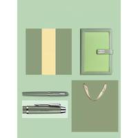 Ensemble de carnet et stylo en cuir de luxe avec logo personnalisé - Cadeau d'affaires pour l'école, journal d'organisation