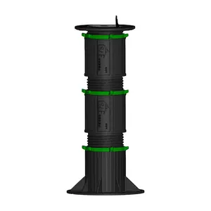 Pedestal de soporte de suelo elevado de pavimentación ajustable de plástico ligero para exteriores
