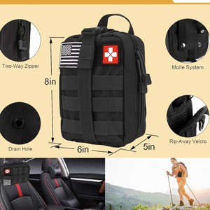 Ensemble d'équipement de survie en plein air 21x10x15cm Outils multifonctionnels compacts Kit d'urgence pour le camping avec fournitures de premiers soins - Product Image 2