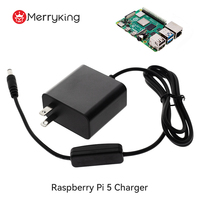 Adaptateur secteur USB-C à prise fixe US/JP, alimentation 5,1 V 5 A, chargeur USB PD 27 W pour Raspberry Pi 5