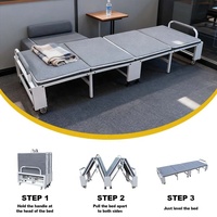Usine de meubles vente en gros pour bureau chambre appartement-peu encombrant Design moderne réglable pliable lit en métal avec roues