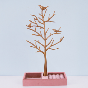 Giá Trưng Bày Bông Tai Cây Trang Sức Treo Bằng Kim Loại, Giá Sắp Xếp Trang Sức Vòng Tay Vòng Cổ Với Khay Đĩa Nhẫn - Product Image 4