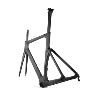 ¡Promoción! Cuadro aerodinámico <span class=keywords><strong>de</strong></span> fibra <span class=keywords><strong>de</strong></span> <span class=keywords><strong>carbono</strong></span> para bicicleta <span class=keywords><strong>de</strong></span> <span class=keywords><strong>carretera</strong></span>, 56cm, 700C, precio barato - Product Image 3