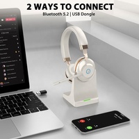Nouveautés : Casque sans fil ENC à réduction de bruit pour le bureau, le gaming, les DJ et les voyages, autonomie de 15 à 20h