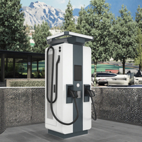 Station de recharge pour véhicules électriques à courant continu haute vitesse 360-480 kW, double borne, montée au sol, EVSE commercial OCPP 1.6 CCS/GB/T