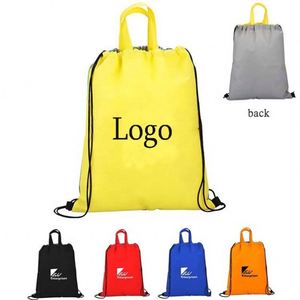Sac fourre-tout personnalisé avec cordon de serrage et poignées renforcées, sac à dos, cadeaux sportifs, publicité promotionnelle, sac non tissé, idées commerciales - Product Image 1