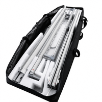 Boîte à lumière LED SEG portable, installation sans outil, légère, présentoir pour salon professionnel avec tissu rétroéclairé pour les magasins de détail