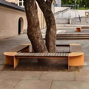 <span class=keywords><strong>Banc</strong></span> long nordique, tabouret rond pivotant, chaise <span class=keywords><strong>arbre</strong></span> courbée pour cour, <span class=keywords><strong>rue</strong></span>, parc, loisirs en extérieur, mobilier d'extérieur et de présentation - Product Image 4