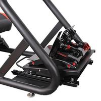 Yueshen Racing Simulator Cockpit Cadre en aluminium Pédale de rail coulissant réglable Réglage de l'angle avant arrière Pédale d'émulateur de jeu
