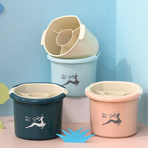 Yimei Double Layer Chopstick Holder Round Multifunctional Storage Bucket For Kitchen Tableware <b>Rack</b> - Product Image 5