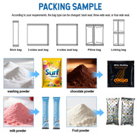 Machine d'emballage automatique VFFS pour poudre de lait de coco, farine de tapioca, sachets de soupe instantanée, base de curry, poudre contre la chaleur épineuse