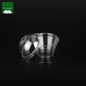Dịch Vụ OEM Cốc Đựng Kem Trong Suốt Có Thể Phân Hủy 100% PLA Hộp Đựng Thực Phẩm Cốc Đóng Gói Trong Suốt Thân Thiện Với Môi Trường Kem Có Nắp Đậy - Product Image 1