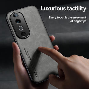 Étui de protection pour homme d'affaires de luxe pour vivo S20 S19 S18 V30 Pro, cuir de mouton magnétique, coque arrière tout compris - Product Image 5