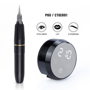 Potente Kit de Máquina de Tatuaje PMU para Cejas, Labios, Microblading, Maquillaje Permanente y Arte Corporal - Product Image 6