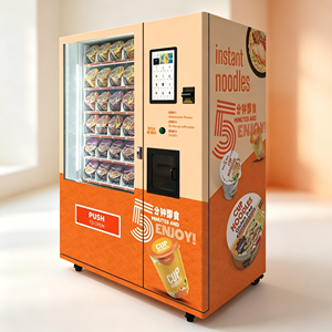 Máquina expendedora de fideos calientes con pantalla táctil de 15.6 pulgadas en venta, cocina con agua caliente, servicio autoservicio sin personal las 24 horas, kioscos minoristas de ramen - Product Image 1