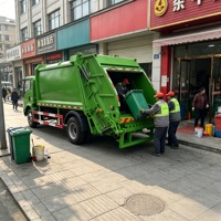 Camion benne à ordures compact SINOTRUK HOWO 4x2 avec moteur diesel manuel et boîte de vitesses, pour le recyclage, fabriqué au Shandong, Chine