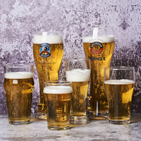 Verrerie en cristal de 16oz 250ml 500ml Ensemble de verres à bière avec logo personnalisé pour la boîte de nuit