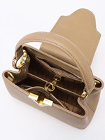Sac à bandoulière et pochette pour femme en PU effet crocodile, avec fermoir doré en V, fermeture éclair, imperméable, rangement multi-couches et bandoulière amovible