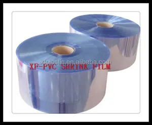 Film PVC thermorétractable, en rouleau, emballage plastique transparent thermorétractable, fabriqué en chine, m