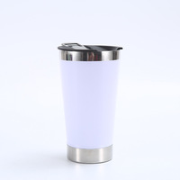 Portable 20oz grande capacité tasse à café en acier inoxydable 304 gobelet à bière avec outils pour cadeaux d'affaires