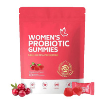 Gommes Probiotiques Douces et Apaisantes à la Canneberge pour Femmes – Complément Quotidien Végétalien à Croquer pour la Santé Digestive et Intime Féminine