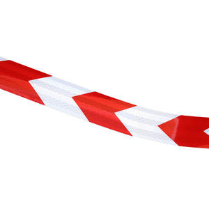 Cinta reflectante autoadhesiva ámbar de alta visibilidad Tela impermeable de PVC para exteriores y PET Micro prismático para uso en remolques - Product Image 4