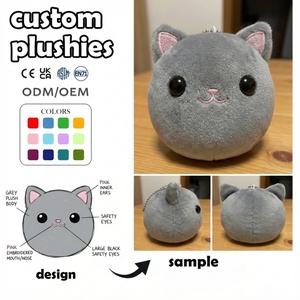 Fabricante de Peluches Personalizados de Personajes de Anime con MOQ Bajo, Muñeco de Peluche Suave Relleno de Algodón PP para Cumpleaños - Product Image 2