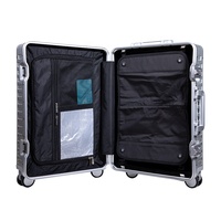 Valise en aluminium intégral, plusieurs couleurs, valise rigide, valise à roulettes universelles
