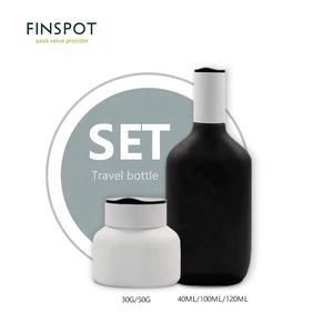 Flacon givré blanc 40ML 100ML 120ML Lotion Tomer pour hommes emballage pompe cosmétique crème verre - Product Image 2