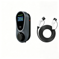 Cargador de Vehículos Eléctricos de 7kW, Wallbox Tipo 1, Tipo 2, J1772, NACS, GBT, Inteligente, OCPP, DLB, IP65, Impermeable, para Hogar y Garaje, Personalizado, Venta al Por Mayor, Directo de Fábrica