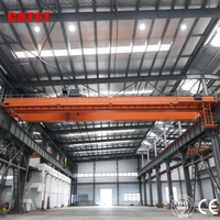 CD Hoist listrik balok ganda, Derek Overhead jembatan ETO derek tunggal Girder ganda 10 Ton 20 Ton