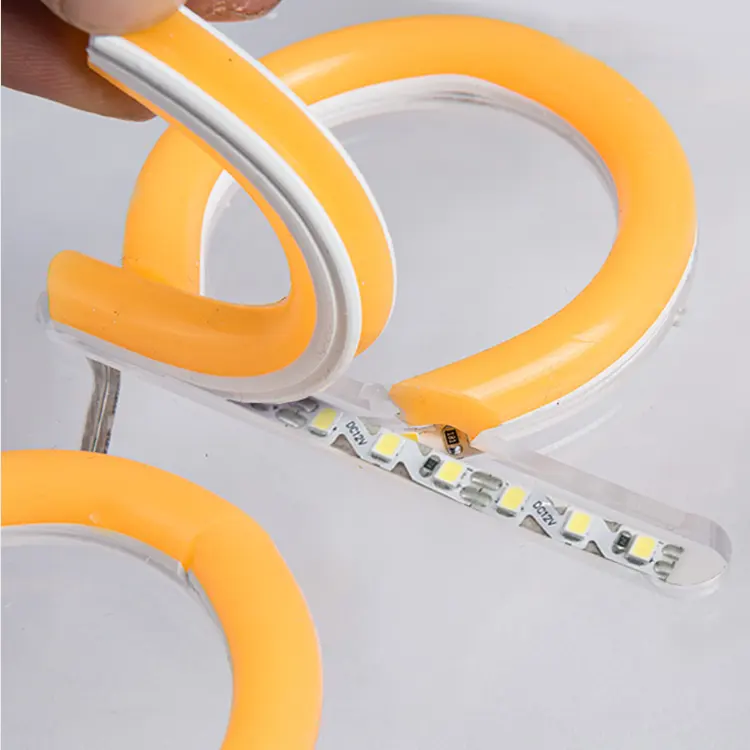 2nd nesil neon flex 6/8/12mm Led şerit silikon tüp ayrılmış Flex Neon işık silikon neon led